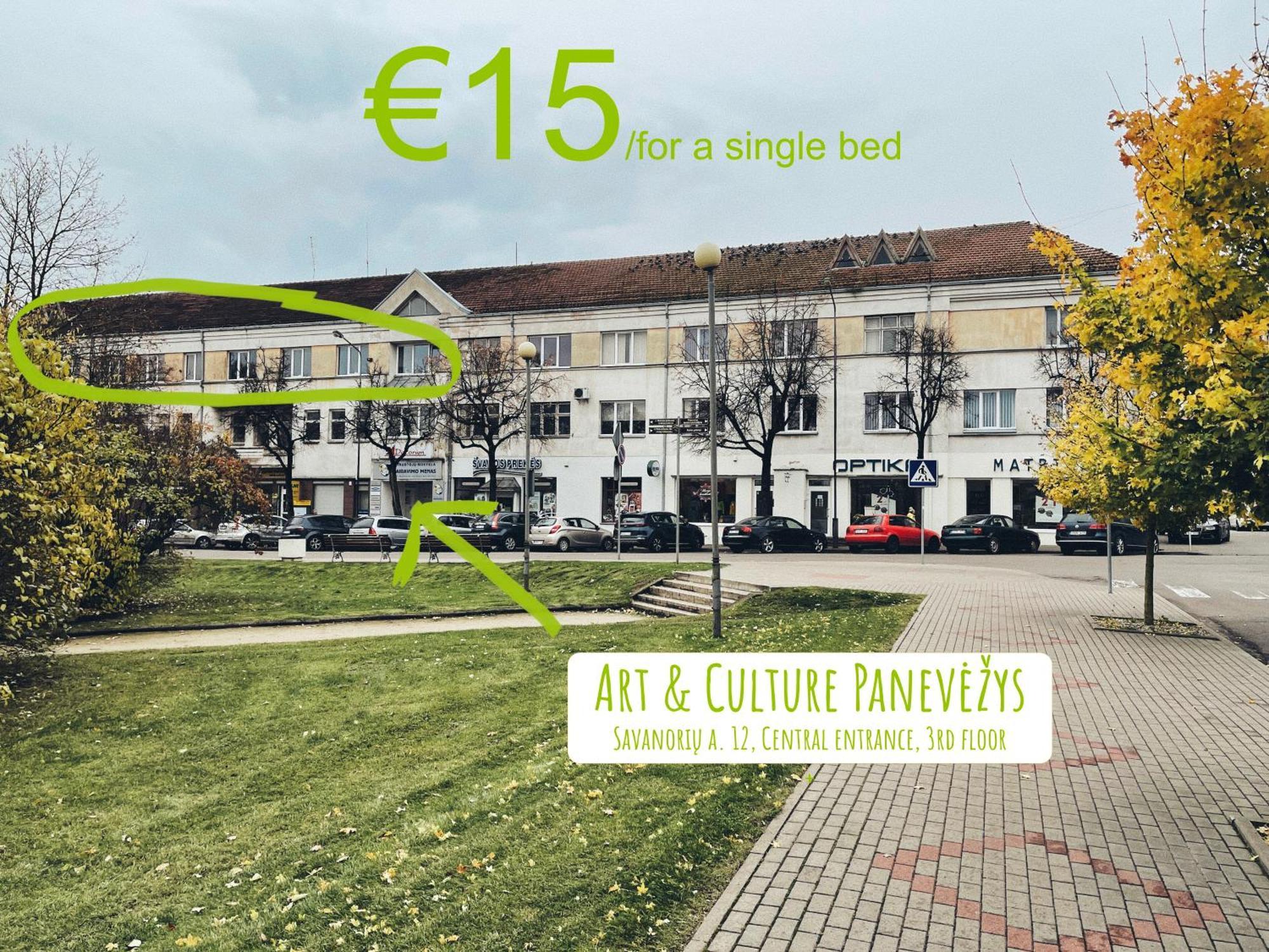 Art & Culture Panevezys Hostel Eksteriør bilde